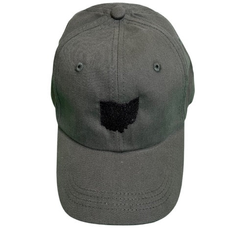 Grey Ohio DAD Hat