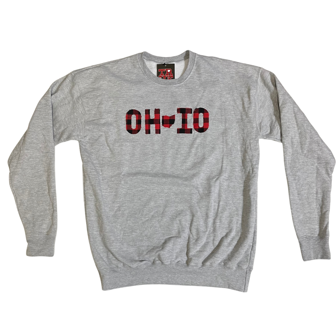 Buffalo Plaid Crew Sweater