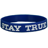 Blue and White Stay TRUE Wristband