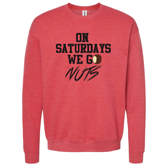 On Saturdays We Go Nuts Crewneck Sweater(Limited Edition) BLACK LETTERING