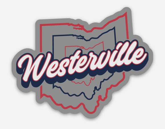 Westerville Vintage Sticker 3in