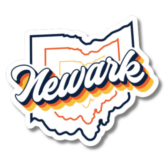 Newark Vintage Sticker 3in