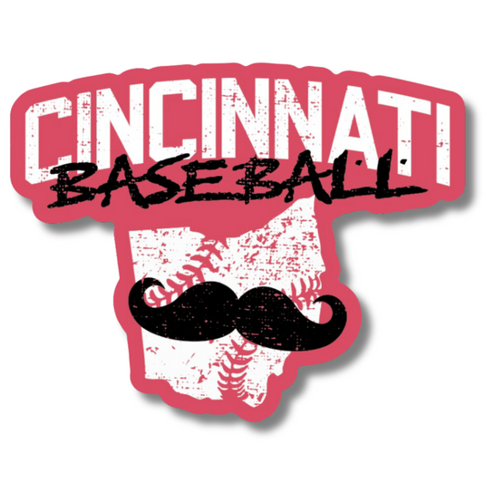 Cincinnati Baseball Sticker 3in