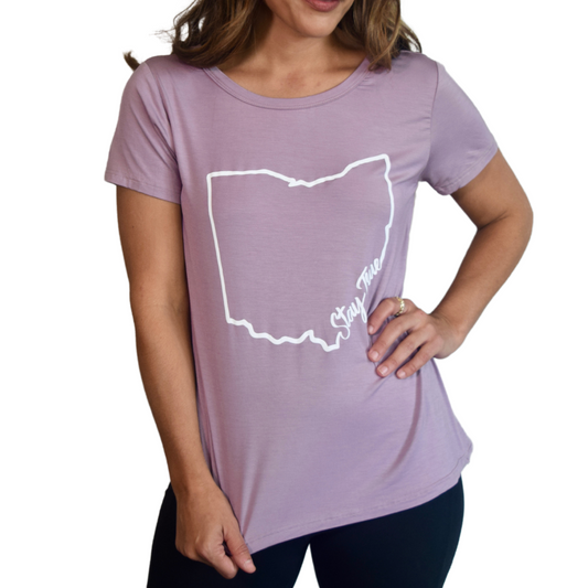 Stay True Twist Back Tee