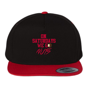 On Saturdays We go Nuts Black & Red Flatbill