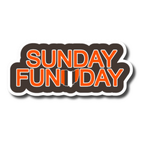 Sunday Funday CLE Sticker 3in