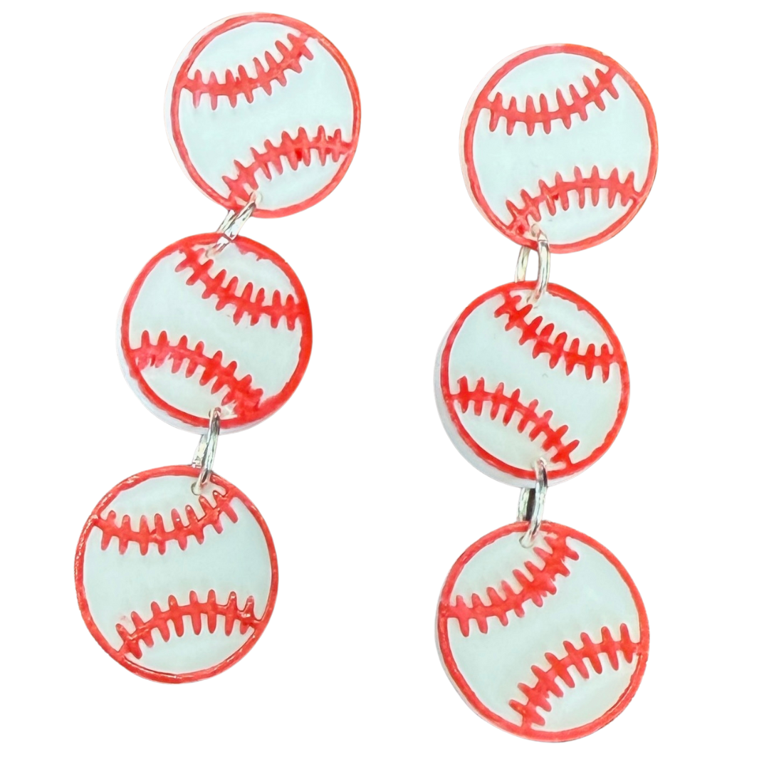 Baseball Earrings