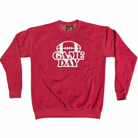 Game Day Puff Print Heather Red
