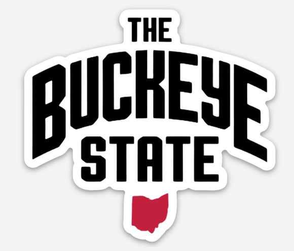 The Buckeye State Sticker 3in
