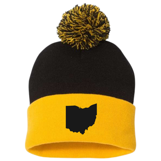 CBUS Black/Yellow POM-POM Beanie