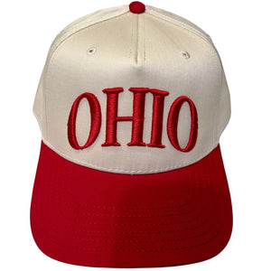 OHIO Baseball Cap Red/Natural