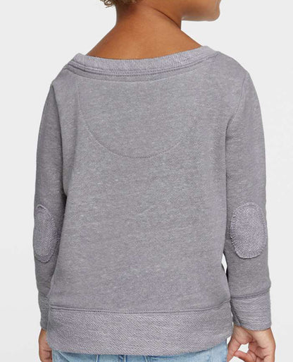 On Saturdays We Go Nuts Tee Toddler French Terry Crewneck Sweater W/Elbow Patch