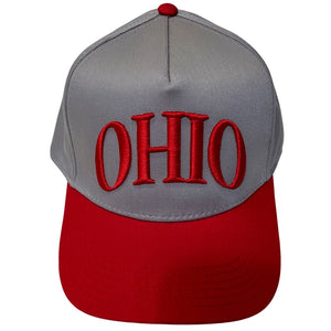 OHIO Baseball Cap Red/Grey