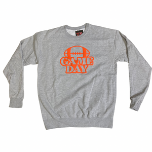 Game Day Puff Print Heather Grey