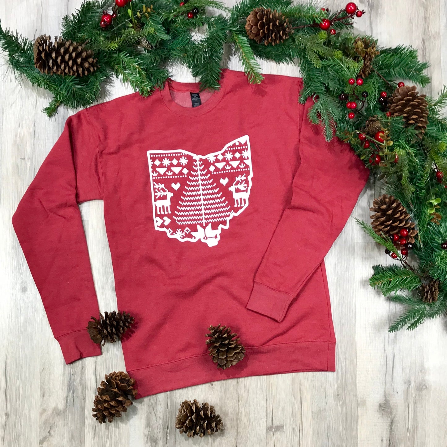 Ohio Ugly Christmas Crewneck Sweater