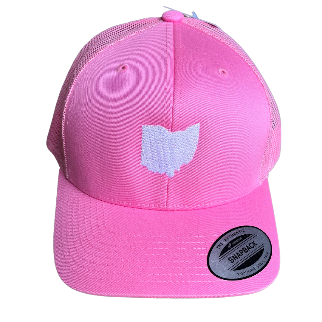 Pink Ohio Trucker Hat