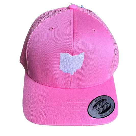 Pink Ohio Trucker Hat