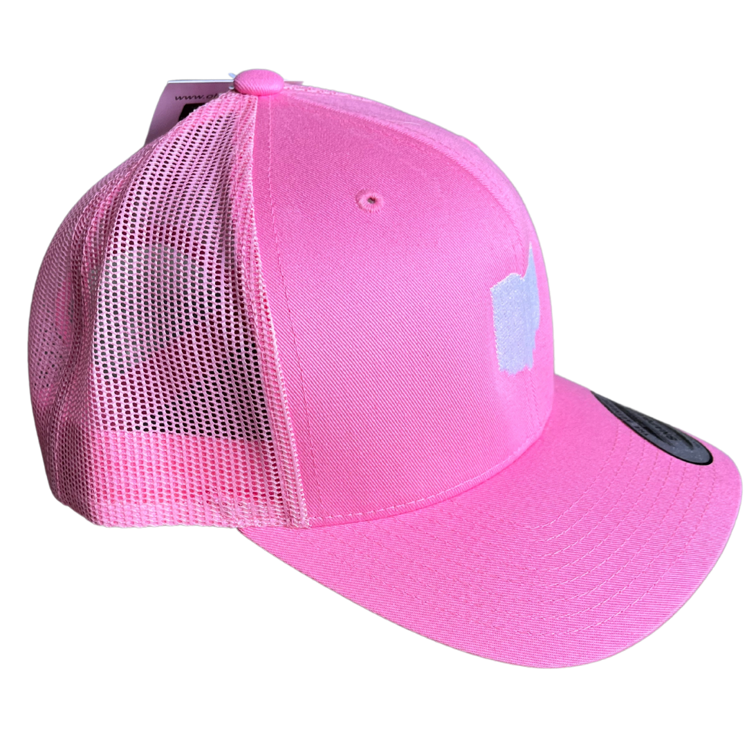 Pink Ohio Trucker Hat