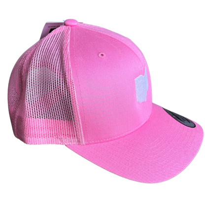 Pink Ohio Trucker Hat