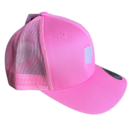 Pink Ohio Trucker Hat