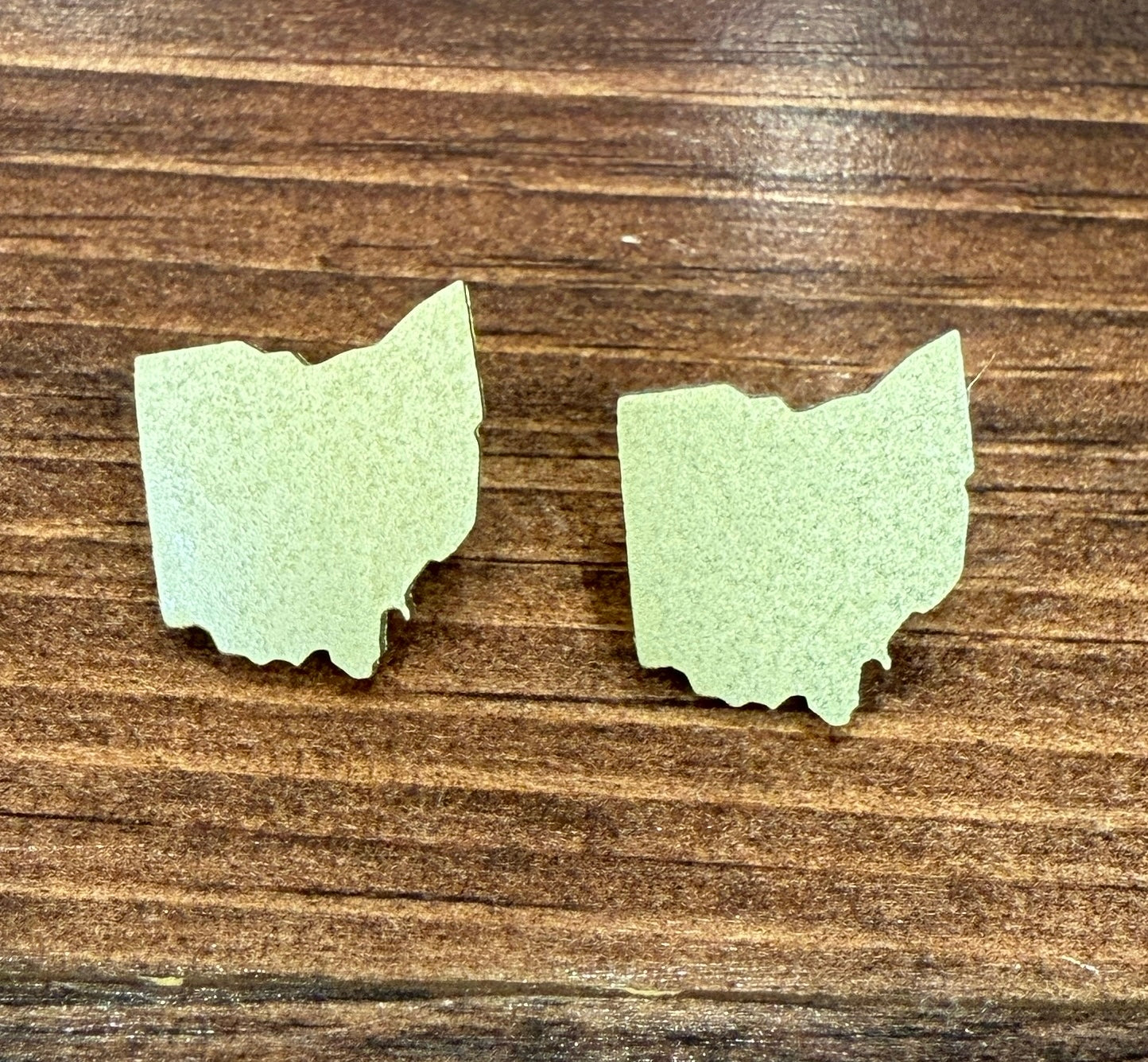 Gold Ohio Stud Earrings