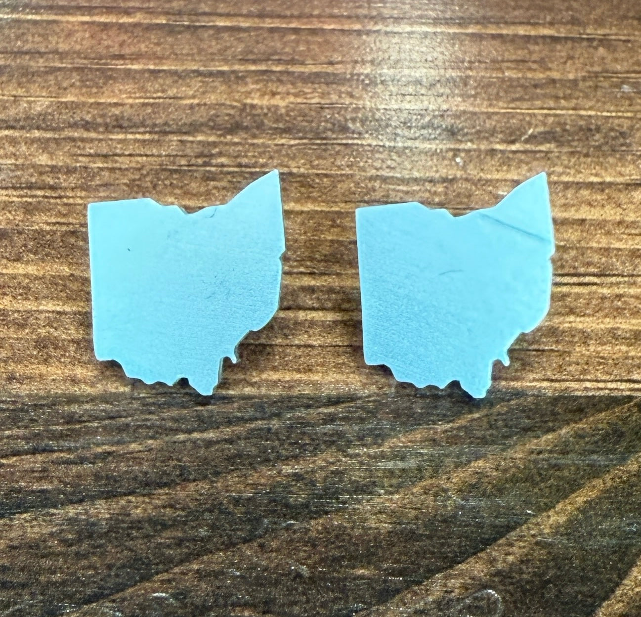 Silver Ohio Stud Earrings