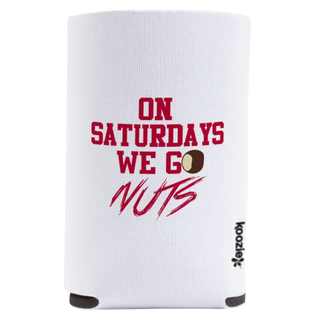 On Saturdays We Go NUTS Koozie