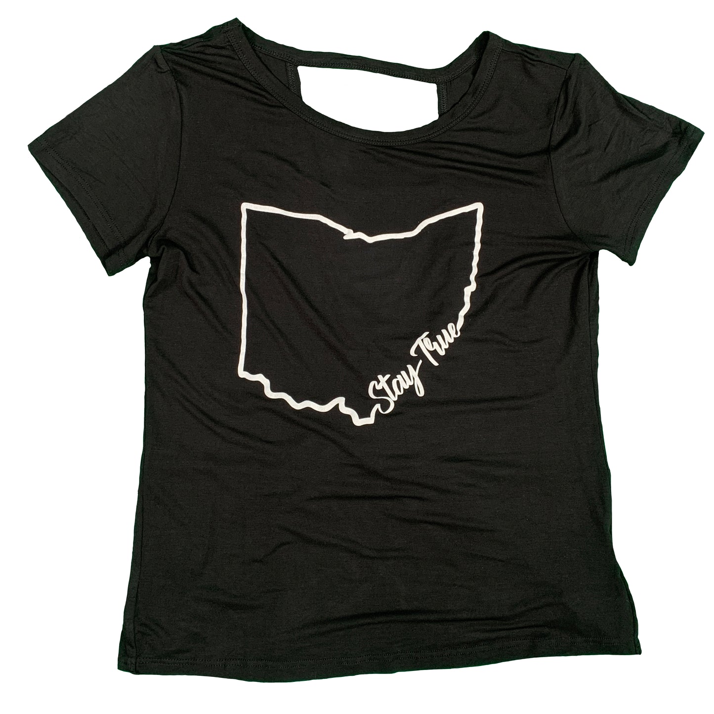 Stay True Twist Back Tee